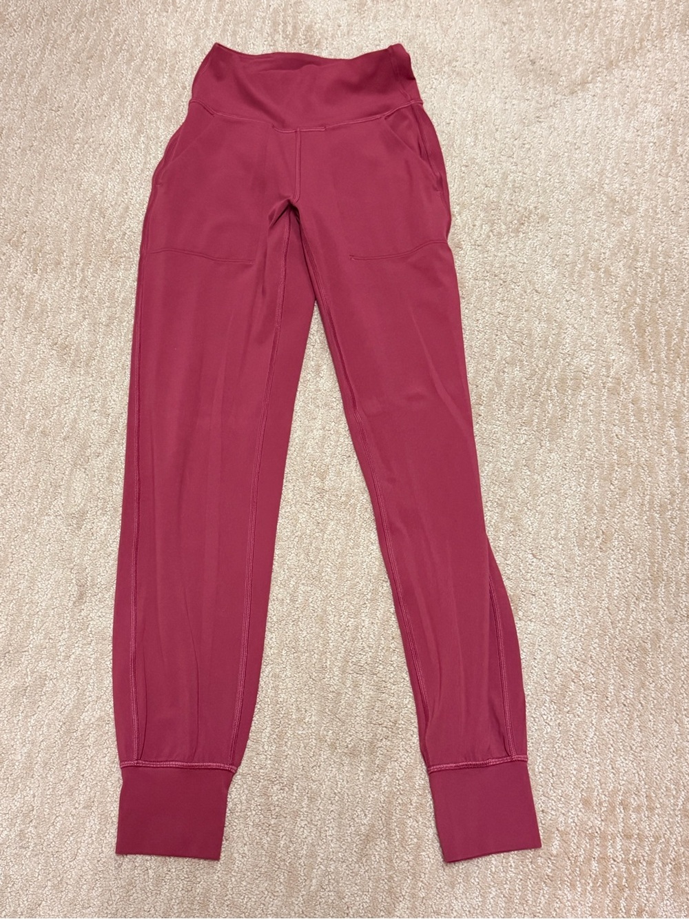 lululemon athletica Burgundy High-Rise Jogger Pants - Women